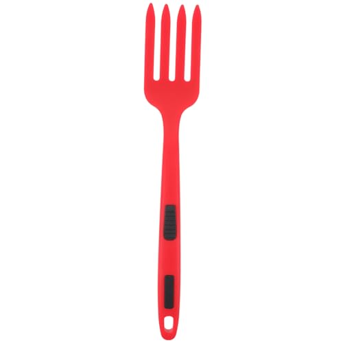 DINHEAROM Ergonomische Silikon Kochgabel Wiederverwendbare Spaghetti Server für Küche Restaurant und Camping Hitzebeständig Spülmaschinengeeignet Komfortabel zu Handhaben Glatte Kanten von DINHEAROM