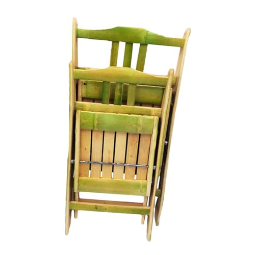 DINHEAROM Kreativer Bambusstuhl Klappbarer Stuhl Für Camping Outdoor Klappstuhl Mit Rückenlehne Praktischer Stuhl Für Haus Und Garten Einfach Zusammenklappbar Und Platzsparend von DINHEAROM