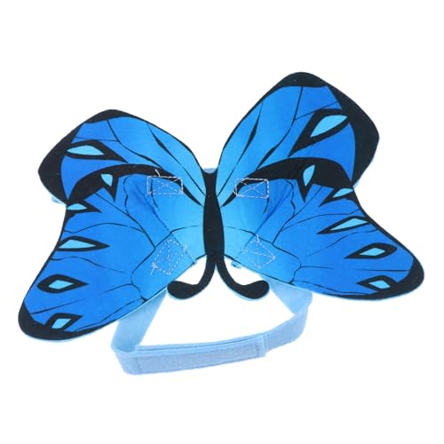 DINHEAROM Halloween Katzenkostüm Schmetterlingsdesign Leichtes Pet Garment aus Filzstoff Bunte Verkleidung für Katzen Party Cosplay Haustierkleidung von DINHEAROM
