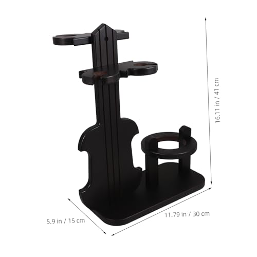 DINHEAROM Holz Weinregal Vintage Violinform Flaschenhalter Für Weinflaschen und Weingläser Tischplatte Für Zuhause Bar Party DINHEAROM Holz Weinregal Vintage Violinform Flaschenhalter Für Weinflaschen und Weingläser Tischplatte Für Zuhause Bar Party von DINHEAROM