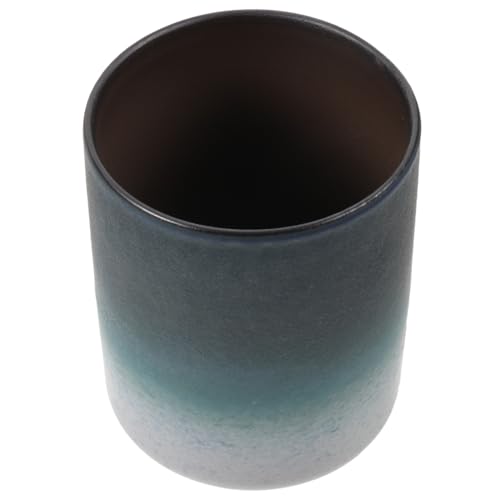 DINHEAROM Japanische Teetasse Retro Keramikbecher mit Farbverlauf Weiß Blau Multifunktionaler Wasser und Teebecher mit Sicherer Runder Form Stabiles Design für Zuhause und Büro DINHEAROM Japanische Teetasse Retro Keramikbecher mit Farbverlauf Weiß Blau Multifunktionaler Wasser und Teebecher mit Sicherer Runder Form Stabiles Design für Zuhause und Büro von DINHEAROM
