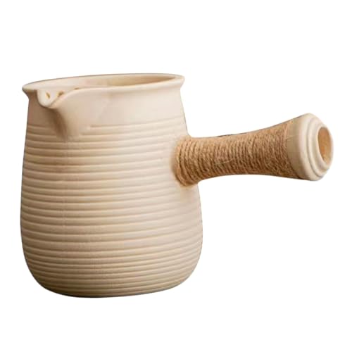 DINHEAROM Kleiner Teekessel aus Stabilem Tonmaterial Langlebig und Praktisch für Outdoor Camping Stilvolles Design für Teezubereitung und Servieren Vielseitig Einsetzbar im Haushalt Partys von DINHEAROM