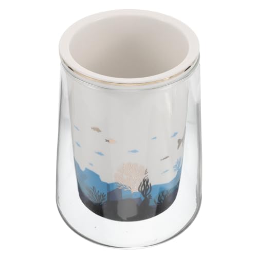 DINHEAROM Küchenutensilienhalter aus Keramik Eleganter Nordic Effiziente Abtropffunktion für Spatel und Löffel Unterwasserwelt Praktischer Küchenorganizer von DINHEAROM