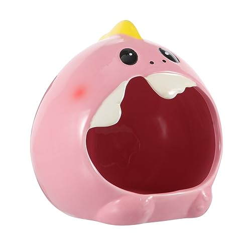 DINHEAROM Kühles Keramiknest für Hamster Hochwertiges Keramik Schlafnest für Chinchillas Mehrzweck Bett für Haustiere Cartoon Design zu Reinigen für Entspannte von DINHEAROM