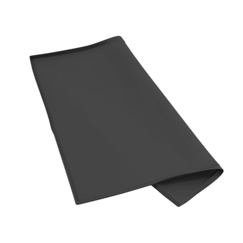 DINHEAROM Kühlschrank Silikonmatte mit Erhöhtem Rand Mini Kühlschrank Tropfmatte Rutschfest für Waschmaschine und Mini Gefrierschrank Schützt vor Wasserlecks Schwarz von DINHEAROM