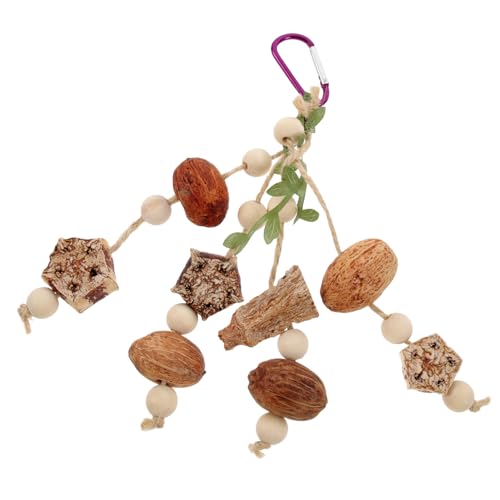 DINHEAROM Natürliches Papageien kauspielzeug aus Holz und Zapfen zum Aufhängen im Vogelkäfig Robustes Foraging Beschäftigung und Zahnpflege Sicher und Verschleißfest DINHEAROM Natürliches Papageien kauspielzeug aus Holz und Zapfen zum Aufhängen im Vogelkäfig Robustes Foraging Beschäftigung und Zahnpflege Sicher und Verschleißfest von DINHEAROM