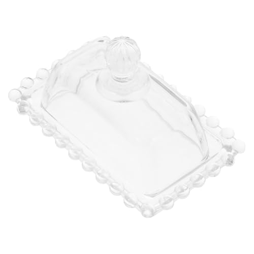 DINHEAROM Transparente Butterdose mit Deckel Multifunktionale Dessertschale für Snacks und Kuchen aus Kühlschrank von DINHEAROM