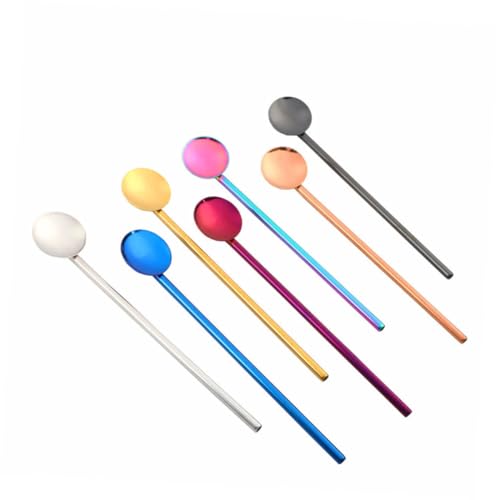 DINHEAROM Trinkhalmlöffel mit Rundem Kopf Wiederverwendbar Rostfrei Vielseitig für Kaffee Cocktail Smoothie Dessert Robust Korrosionsbeständig für Zuhause und Unterwegs DINHEAROM Trinkhalmlöffel mit Rundem Kopf Wiederverwendbar Rostfrei Vielseitig für Kaffee Cocktail Smoothie Dessert Robust Korrosionsbeständig für Zuhause und Unterwegs von DINHEAROM