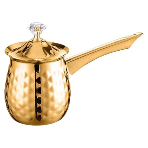 DINHEAROM Vintage Türkische Kaffeekanne Antike Metallkanne für Authentischen Türkischen Kaffee und Tee Ergonomischer Griff Vielseitig Einsetzbar Leicht zu Reinigen Retro Design für von DINHEAROM