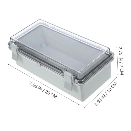 DINHEAROM Wetterfeste Outdoor Verteilerbox Abs Kunststoff Transparentes Gehäuse Schutz für Lampen und Kabelanschlüsse Leicht Robust UV Beständig Für Außenbereich und Elektronik DINHEAROM Wetterfeste Outdoor Verteilerbox Abs Kunststoff Transparentes Gehäuse Schutz für Lampen und Kabelanschlüsse Leicht Robust UV Beständig Für Außenbereich und Elektronik von DINHEAROM