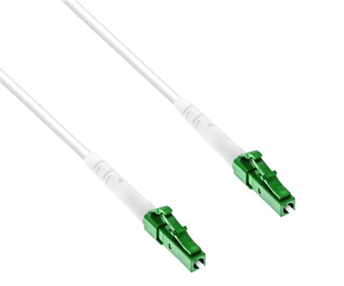 DINIC Anschlusskabel für Glasfaser-Router, LWL-Internet-Anschlusskabel, FTTH Lichtwellenleiter, Simplex OS2 Patchkabel (LC/APC auf LC/APC, 3m) von DINIC