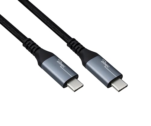 DINIC Premium USB C 3.2 Kabel Typ C - C Stecker Aluminiumlegierung, unterstützt 100W (20V/5A), 20 GBit/s (0.50m) von DINIC