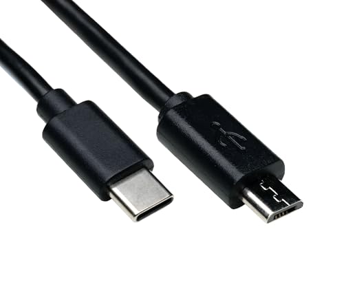 DINIC USB C Kabel USB 3.1 auf USB 2.0 Typ micro B (2.00m, schwarz) von DINIC