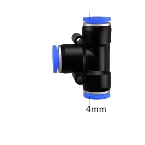 20/100 stücke PE Luft Anschlüsse Pneumatische Fitting Quick Connect 4mm 6mm 8mm 10 12MM T 3 weg Kunststoff Rohr Wasser Schlauch Rohr Anschluss(PEG 6-4,500 PCS) von DINJKEZRW