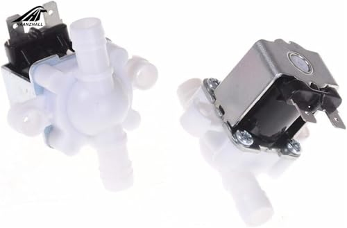 DC 12V 24V AC 220V Normal Geschlossen Druck Magnetventil Einlass Ventil 12mm For Wasser Spender Wasserfilter Kunststoff(AC220V) von DINJKEZRW