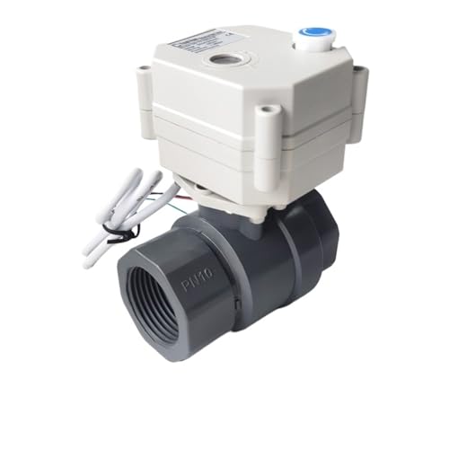 DN25 Vollbohrungs-Kugelhahn 1", DC12V oder DC24V elektrischer Kugelhahn mit PVC-Ventilkörper for den Regenwasserablauf(BSP_DC12V_CR702) von DINJKEZRW