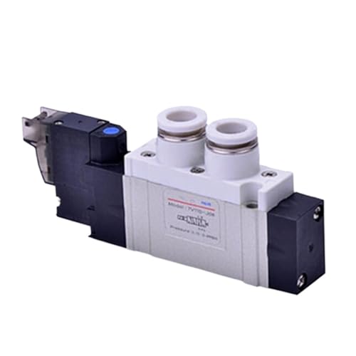 Magnetventil 7V Serie 7V0510J 7V110J 7V210J 220V 110V 24V 12V (5/2,5/3 Wege) Rohrtyp Terminal(7V110J-08,AC220V (2m)) von DINJKEZRW