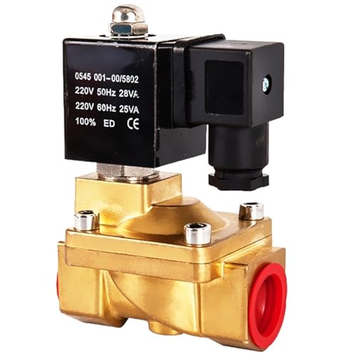 SLP-15/20/35/40/50 High Pressure Normally Closed Water Valves, 16 Bar Pilot Diaphragm Solenoid Valve,for Liquid, Gas, Light Oil(1/2",DC 12V_VITON 120 CELSIUS) von DINJKEZRW