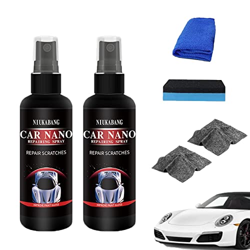 Car Scratch Repair Nano Spray, Car Nano Repairing Spray, Polishing Nano Coating Agent, Fast Repairing Scratch Spray - Scratch Removal For All Car Body (50ml-2Pcs) von DINNIWIKL
