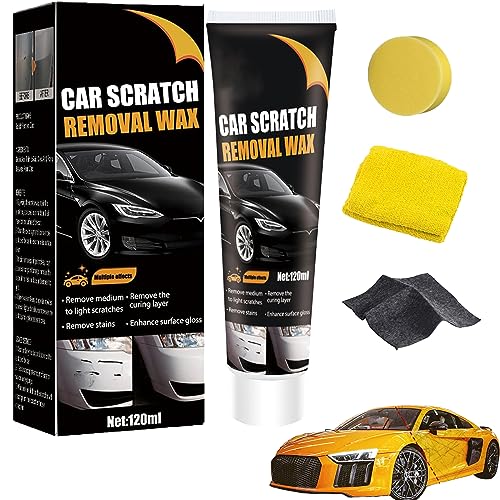 Car Scratch Repair Paste, Small Scratch Repair Paste for Car Paint, Body Compound Car Scratch Remover, Auto Car Scratch Repair Remover Wax Paste Polish Vehicle Paint Care (1pc) von DINNIWIKL