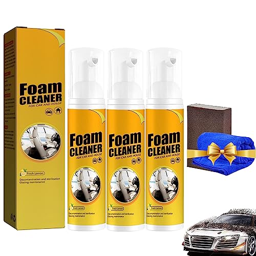 DINNIWIKL All Around Master Foam Cleaner, 2023 New Multifunctional Car Foam Cleaner, Car Interior Cleaner, Foam Cleaner for Car (100ml-3pcs) von DINNIWIKL