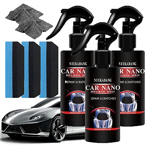 DINNIWIKL Magic Gem Nano Spray Car, Nano Car Scratch Repair Spray, Car Scratch Repair Nano Spray, Fast Repairing Scratch Spray - Scratch Removal for All Car Body (3Pcs,120ml) von DINNIWIKL