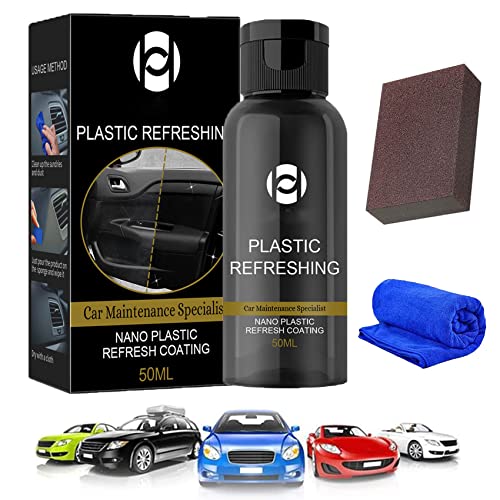 DINNIWIKL Plastic Revitalizing Coating Agent, Ouhoe Plastic Refreshing, Nano Plastic Refreshing Coating, Plastic Parts Refurbish Agent for Car (50ML,1PC) von DINNIWIKL