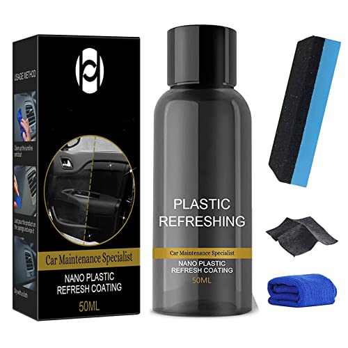 DINNIWIKL Reparaturmittel FüR Autokunststoffe, Plastic Revitalizing Coating Agent, Auto Kunststoffpflege Innen, Auto Innenreiniger FüR Die Reinigung Von AutoinnenräUmen (50ML,1PC) von DINNIWIKL