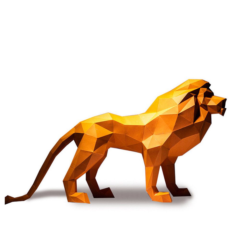 DINO SONO Papierdekoration 3D Löwe Tischdeko Papiermodell Basteln Geschenk Origami, Perlglanzpapier DINO SONO Papierdekoration 3D Löwe Tischdeko Papiermodell Basteln Geschenk Origami, Perlglanzpapier von DINO SONO