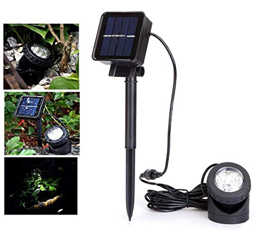 Solar Teich Beleuchtung,DINOWIN Unterwasser Lichter IP68 Wasserdicht Strahler für Garten Schwimmbad Teich Yard Landschaft Außendekoration von DINOWIN