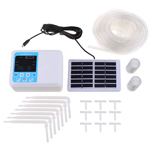 DINSOAVR 1 Set automatische Bewässerung, intelligenter Wasser-Timer, solarbetriebene Bewässerung von DINSOAVR