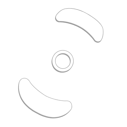 DINSOAVR Mausfüße Ice Edition Für VAXEE AXW Gamers Verbesserte Gleitfähigkeiten PTFE Schlittschuhe Für Haltbarkeit 1 Satz Mausschlittschuhe von DINSOAVR