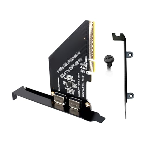 DINSOAVR PCIe 4.0X8 Zu SFF 8612 8611 Split Adapter Uplinking Unterstützt PCle Gen4x8 128 Gbit/s Bandbreite Für Die Erweiterung Fester Festplatten von DINSOAVR