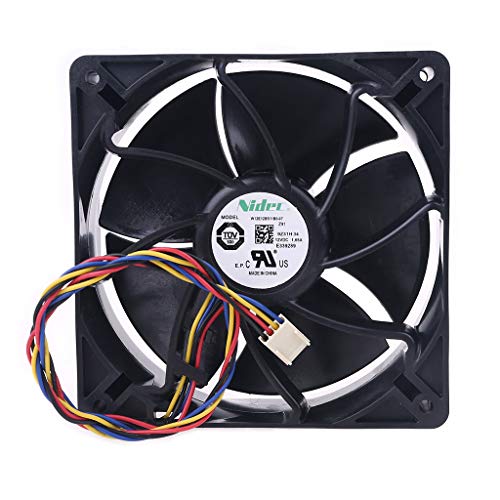 DINSOAVR W12E12BS11B5-07 Für Bürstenlosen 12V Fan 6000RPM Kugellager 120x120x38mm Für Computer Für Fall Hohe Geschwindigkeit C von DINSOAVR