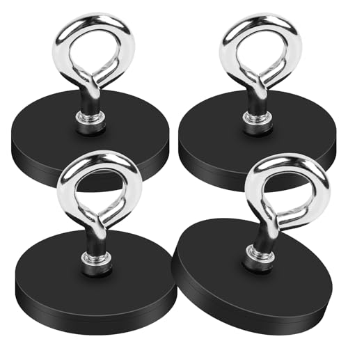 Neodym Magnete Gummiert mit M6 Aufhängering,43MM Magneten Schraubbar Seltenerdmagnet Magnete mit Loch Gummiert Magnete zum Anschrauben Topfmagnet,Magnete mit Gewinde,Neodym Magnete Extra Stark Neodym Magnete Gummiert mit M6 Aufhängering,43MM Magneten Schraubbar Seltenerdmagnet Magnete mit Loch Gummiert Magnete zum Anschrauben Topfmagnet,Magnete mit Gewinde,Neodym Magnete Extra Stark von DINSONG