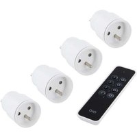 Set mit 3 ferngesteuerten Innensteckdosen + 1 gratis Dio, 2300 W DIO von DIO