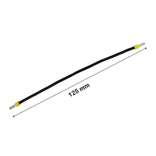 10 Stück Verdrahtungbrücke H07 V-K 6 mm² schwarz flexibel 125 mm von DIOS24