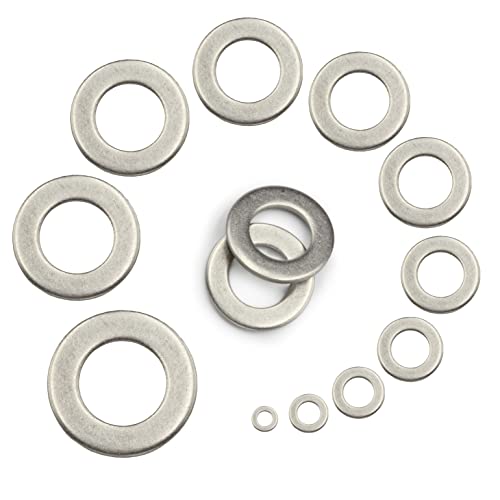 100 Stück Unterlegscheiben M7 (7,4) DIN 125 A Edelstahl A2 - Beilagscheiben Form A U-Scheiben V2A I DIOS24® von DIOS24