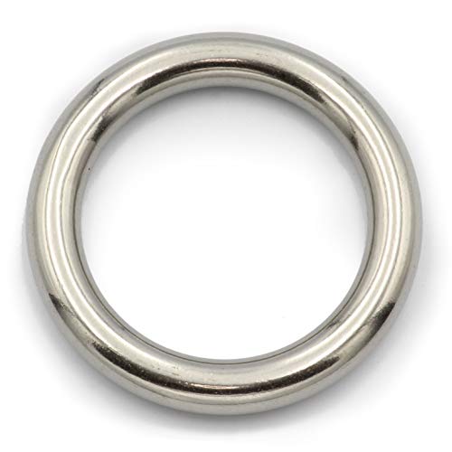 20 Stück DIOS24 Ring geschweißt, poliert 4 x 30 mm (Größe und Menge wählbar!) - Edelstahl V4A - Rundring O-Ring Ösenring Edelstahlring von DIOS24