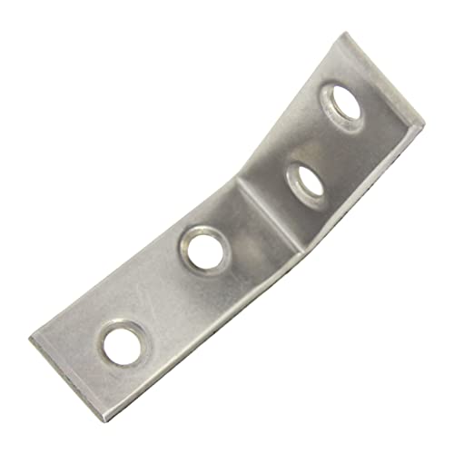 25 Stück Stuhlwinkel 50 x 15 mm V2A - Möbelwinkel Metallwinkel Winkelverbinder Halterung Regal Unterstützung Edelstahl A2 I DIOS24® von DIOS24
