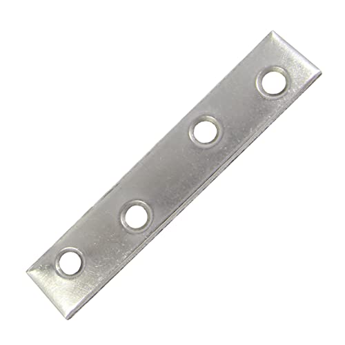 5 Stück Verbindungsblech 100 x 15 mm VA - Flachverbinder Holzverbinder Lochplatte Lochblech Edelstahl A2 I DIOS24® von DIOS24