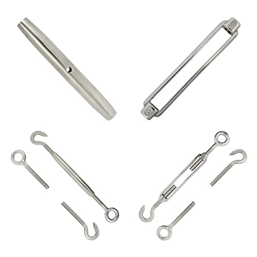 Augschraube Rechtsgewinde Edelstahl V4A M10 - Spannschloss Edelstahl Seilspanner Hakenschraube Augschraube von DIOS24