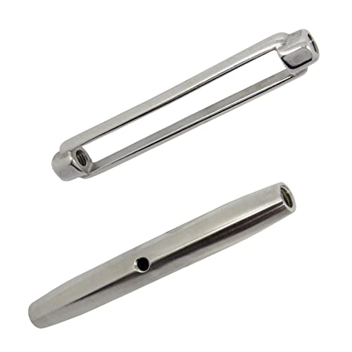 Spannschlossmutter ähnl. DIN 1478 V4A M4 - Spannschloss Links - Rechts Seilspanner Edelstahl Wantenspanner von DIOS24