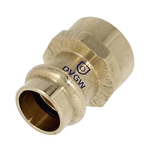 Übergangsstück b-press Innengewinde 18 mm x 3/4" aus Rotguss - Übergangsnippel Rotguss Fittings Kontur V Pressfittinge Kupferfittings I DIOS24® von DIOS24