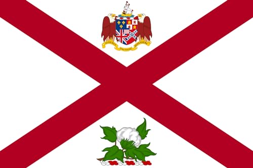 DIPLOMAT-FLAGS Flagge Governor of Alabama | Standard of The Governor of Alabama | Gubernator Alabamae | Querformat Fahne | 0.06m² | 20x30cm Autofahnen von DIPLOMAT-FLAGS