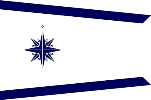DIPLOMAT-FLAGS Flagge Standard of The Japan Coast Guard Commandant | ???????????File Ensign of The Japanese Coast Guard | Querformat Fahne | 0.06m² | 20x30cm Autofahnen von DIPLOMAT-FLAGS