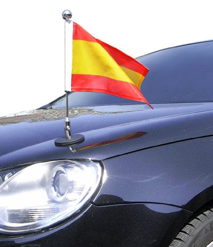 magnetisch haftender Autofahnen-Ständer Diplomat-1.30-Chrome Spanien mit Super-Magnet für Ihre Autoflaggen - Auto Fahne & Flagge magnetisch haftender Autofahnen-Ständer Diplomat-1.30-Chrome Spanien mit Super-Magnet für Ihre Autoflaggen - Auto Fahne & Flagge von DIPLOMAT-FLAGS