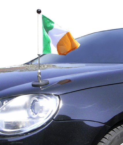 magnetisch haftender Autofahnen-Ständer Diplomat-1.30 Irland mit Super-Magnet für Ihre Autoflaggen - Auto Fahne & Flagge von DIPLOMAT-FLAGS