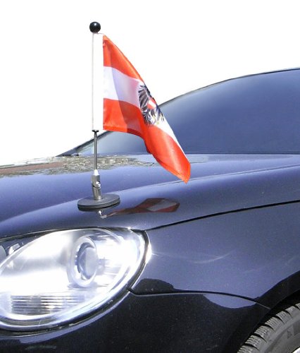 magnetisch haftender Autofahnen-Ständer Diplomat-1.30 Österreich mit Dienst-Wappen mit Super-Magnet für Ihre Autoflaggen - Auto Fahne & Flagge magnetisch haftender Autofahnen-Ständer Diplomat-1.30 Österreich mit Dienst-Wappen mit Super-Magnet für Ihre Autoflaggen - Auto Fahne & Flagge von DIPLOMAT-FLAGS