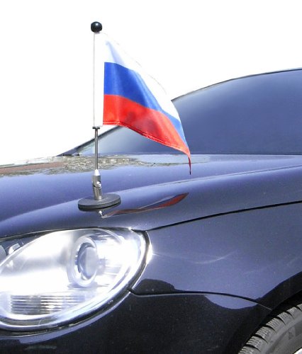 magnetisch haftender Autofahnen-Ständer Diplomat-1.30 Russland mit Super-Magnet für Ihre Autoflaggen - Auto Fahne & Flagge von DIPLOMAT-FLAGS